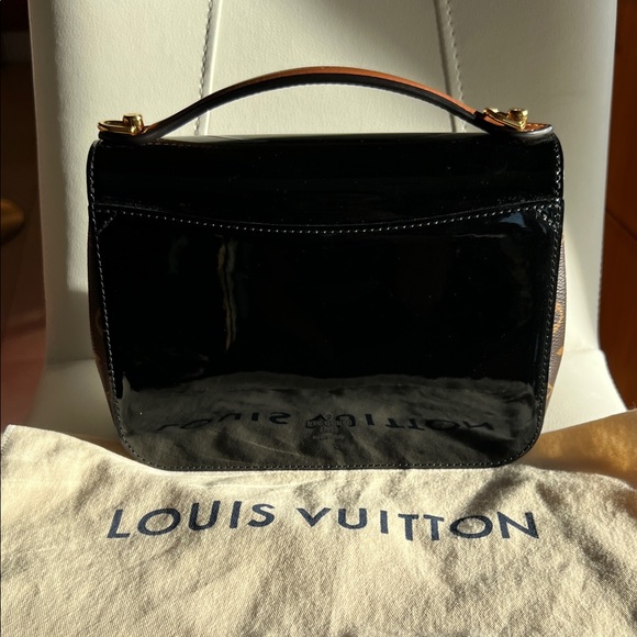 Louis Vuitton Glossy Black Satchel with Gold Hardware - Picture 2 of 16